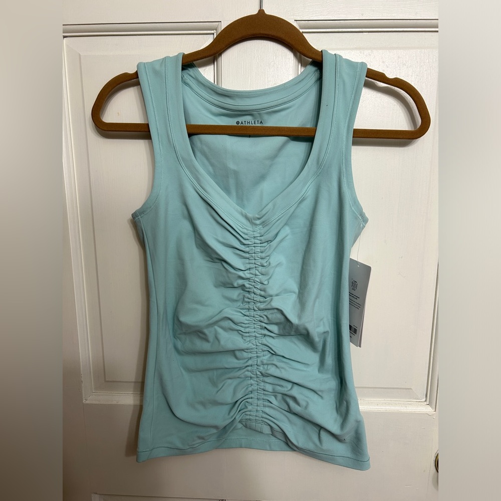 Athleta cinch tank top size small, blue